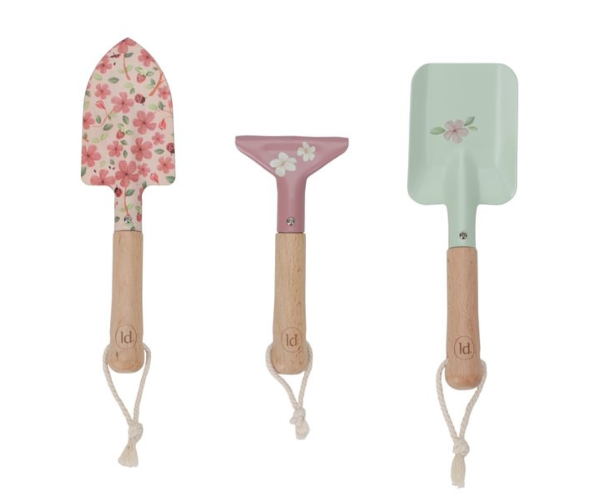 Aianduse mängukomplekt lapsele puidust siltide ja tööriistadega