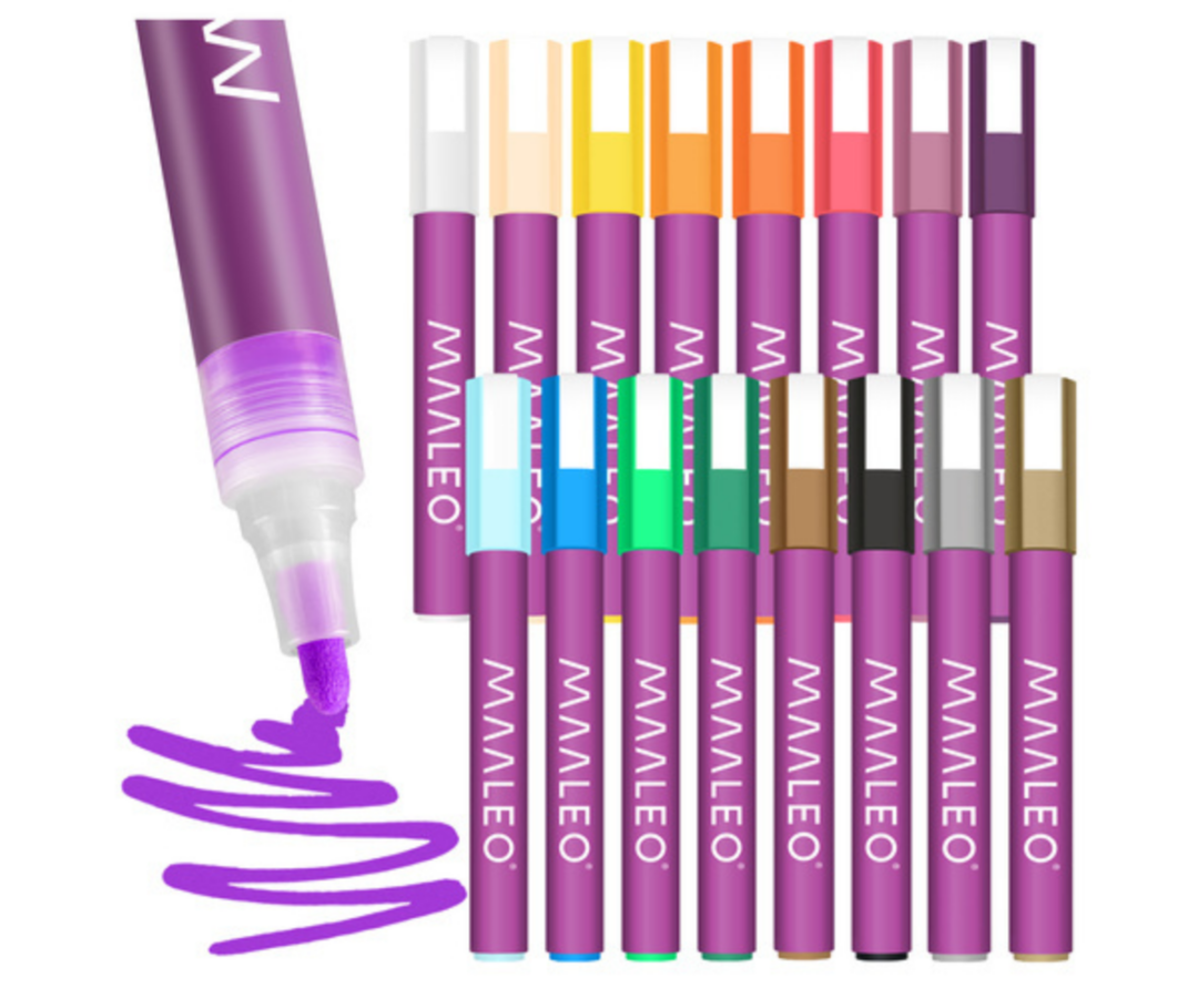 akrüülvärviga markerid keraamikale kividele