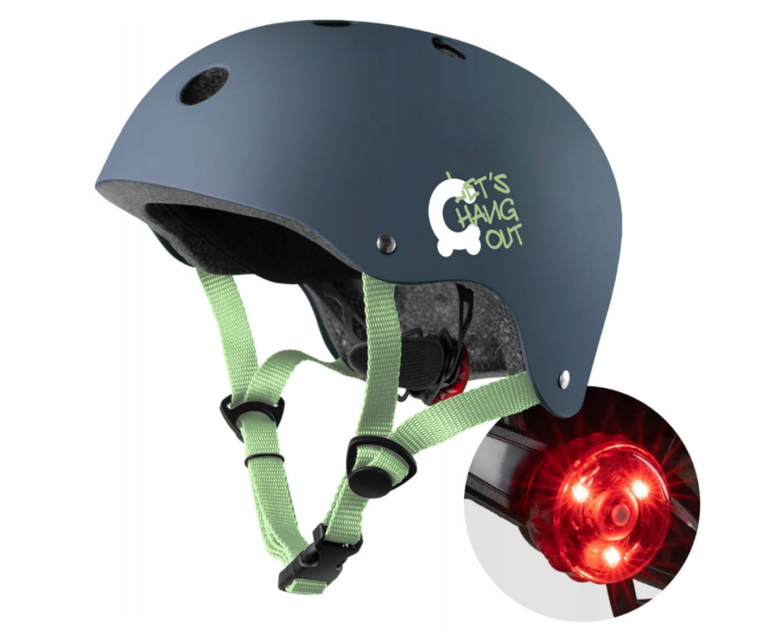 Laste kiiver tõukeratta ja jalgrattaga sõitmiseks tumesinine