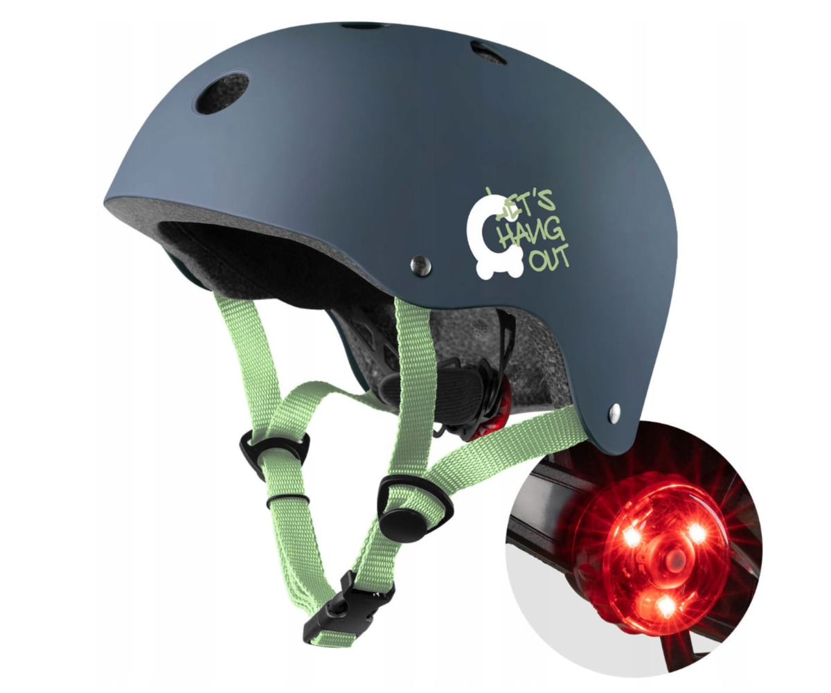 Laste kiiver tõukeratta ja jalgrattaga sõitmiseks tumesinine