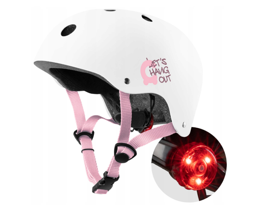 Laste kiiver tõukeratta ja jalgrattaga sõitmiseks valge