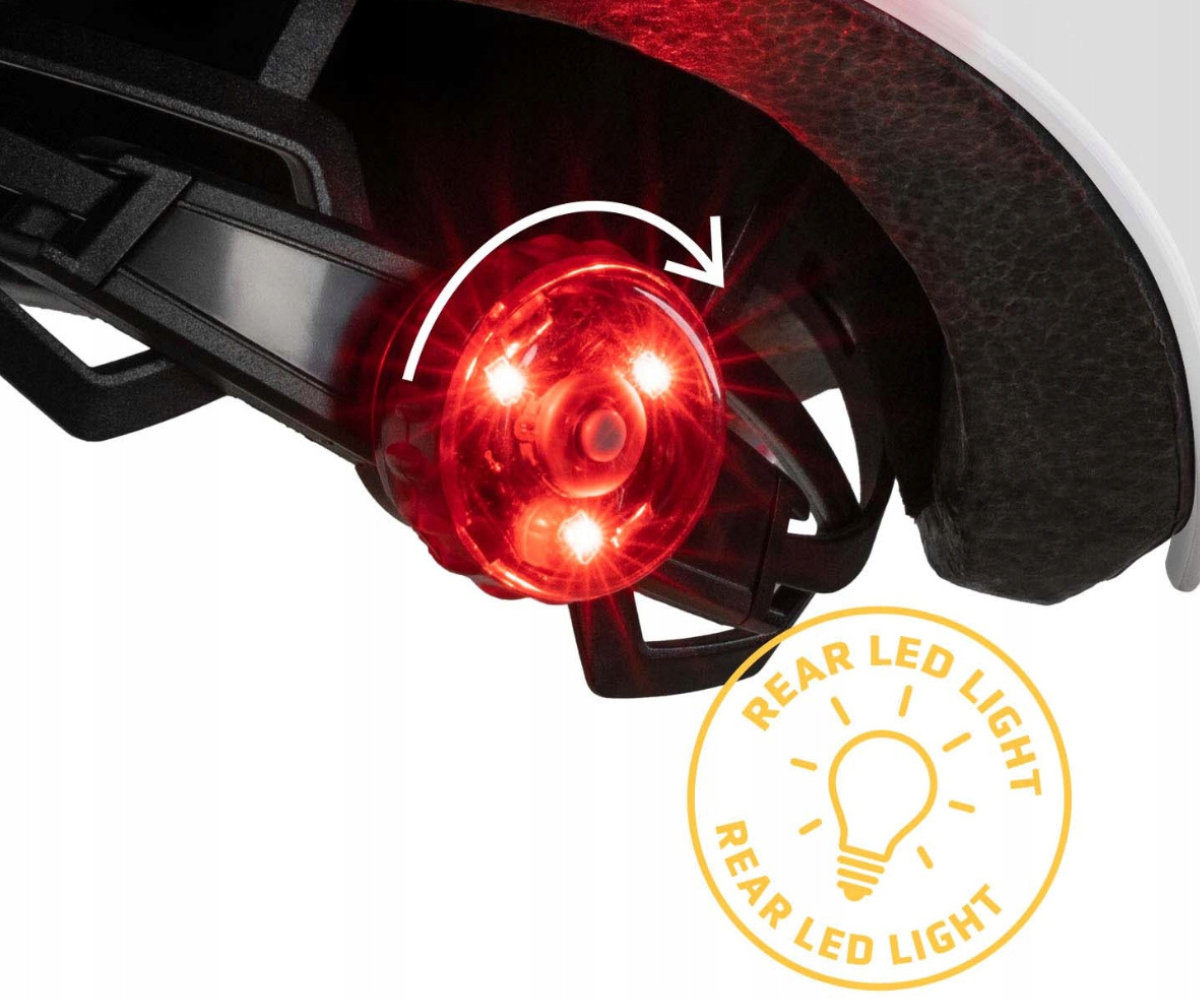 Cariboo laste kiiver XS 3.0 LED-tulega valge