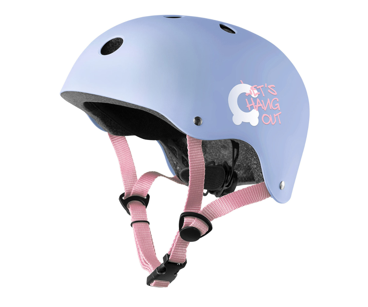 Laste kiiver tõukeratta ja jalgrattaga sõitmiseks violetne