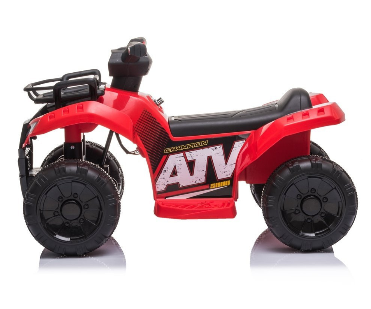 Akuga laste ATV kummiribaga ratastega