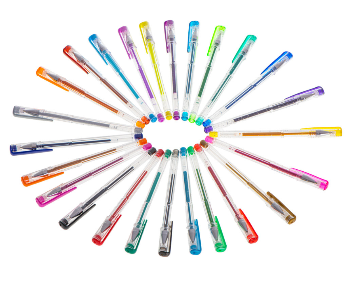 fluorestseeruvad pliiatsid erksate värvidega joonistamiseks