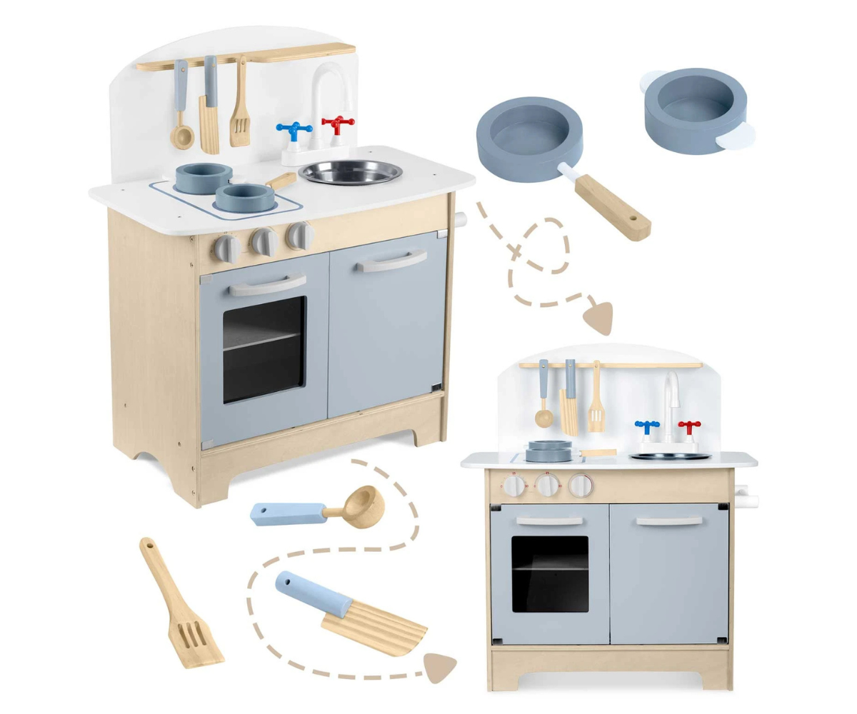 Mänguköök lapsele poti, panni ja köögitarvikutega