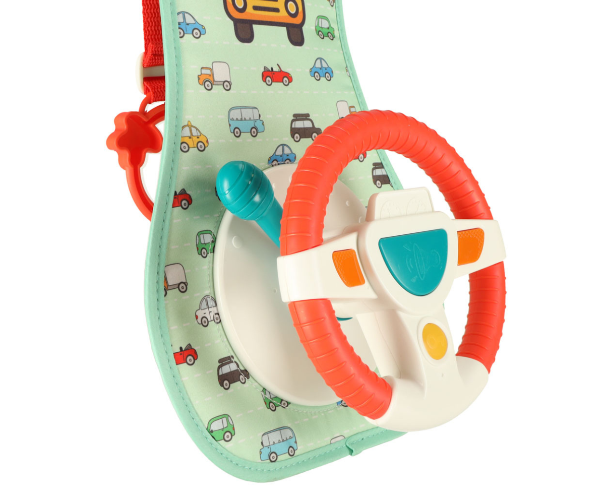 Autos kasutatav rool mängimiseks ja rahustamiseks