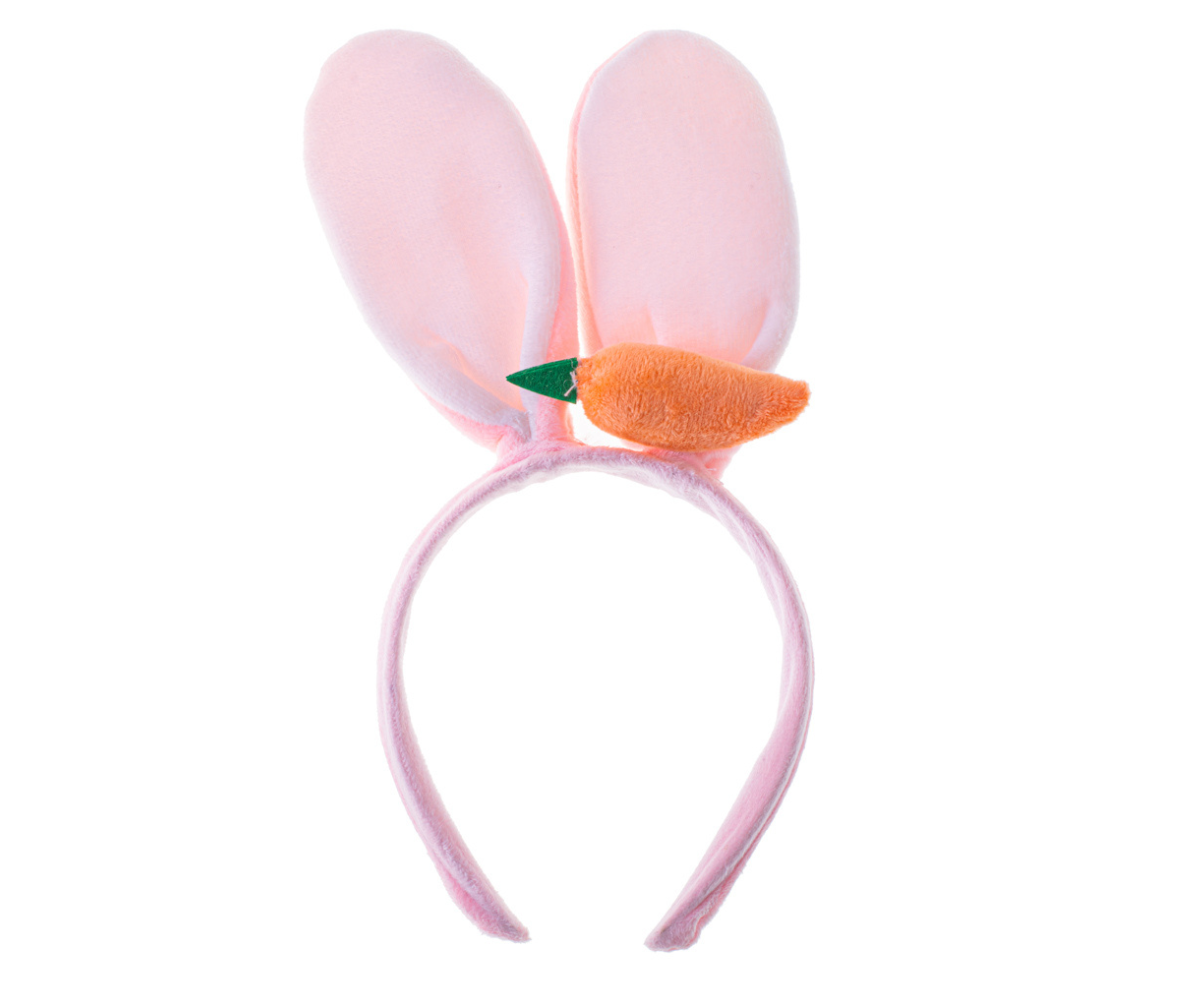 Laste kostüüm jänese kõrvade ja porgandiga peavõruga