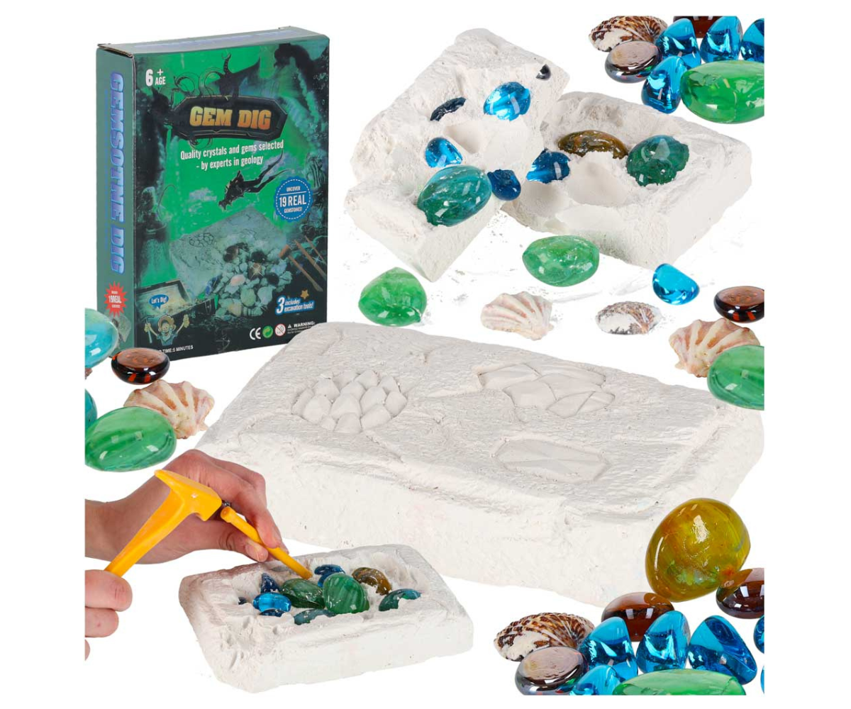 Kalliskivide kaevamiskomplekt lastele teemantide kaevandus