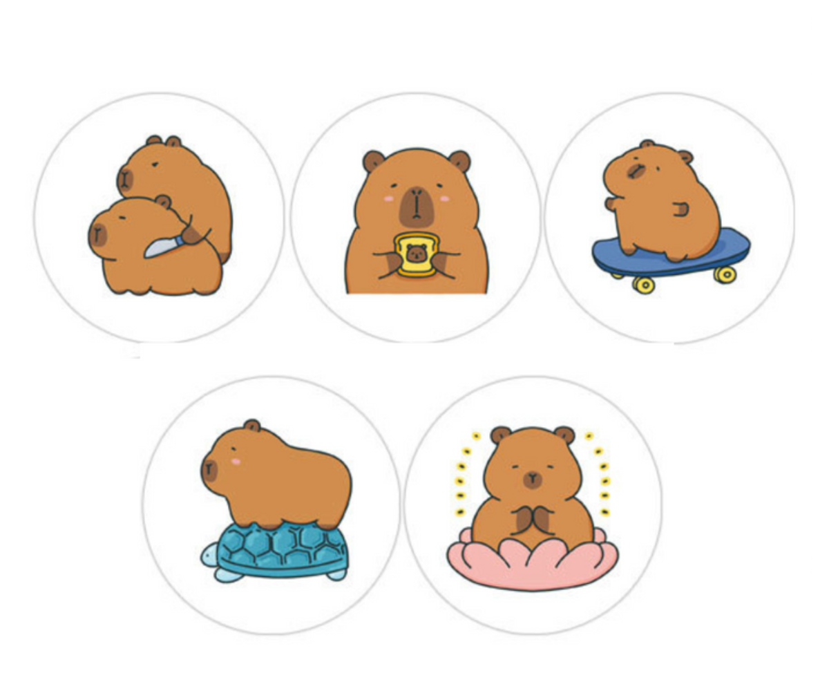 Kapibaara kleepsurull 500 tk 2,5 cm kleepsud