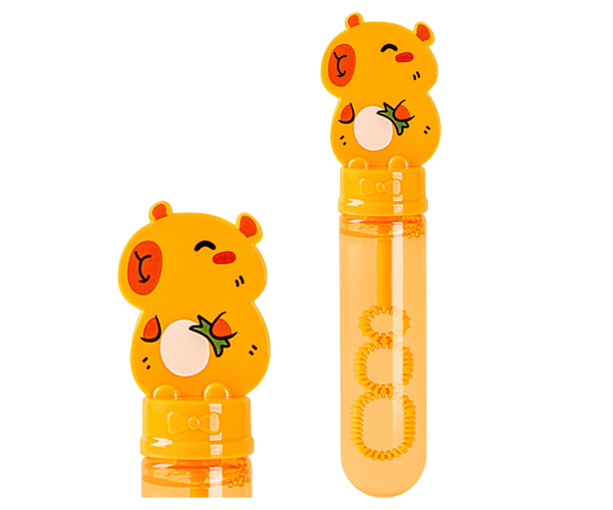 Värvilised mullid kapibara disainiga pudelis