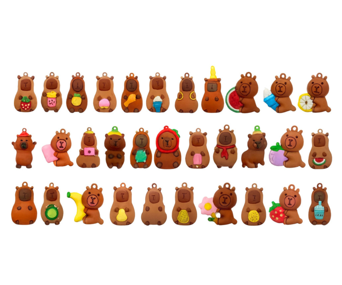 Laste üllatuspurgis kapibara figuur ja kaardid