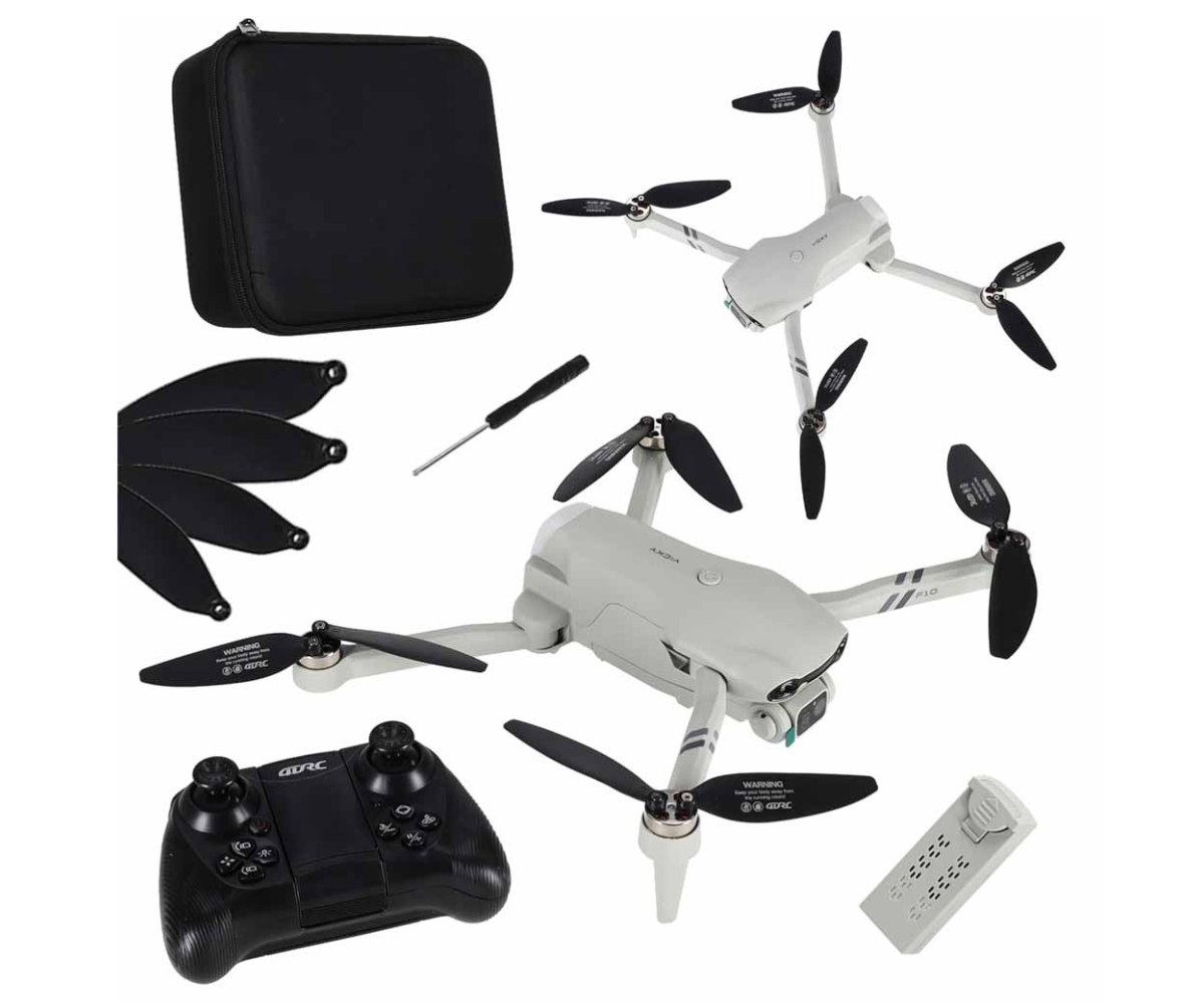 droon FPV video edastusega ja LED valgustusega