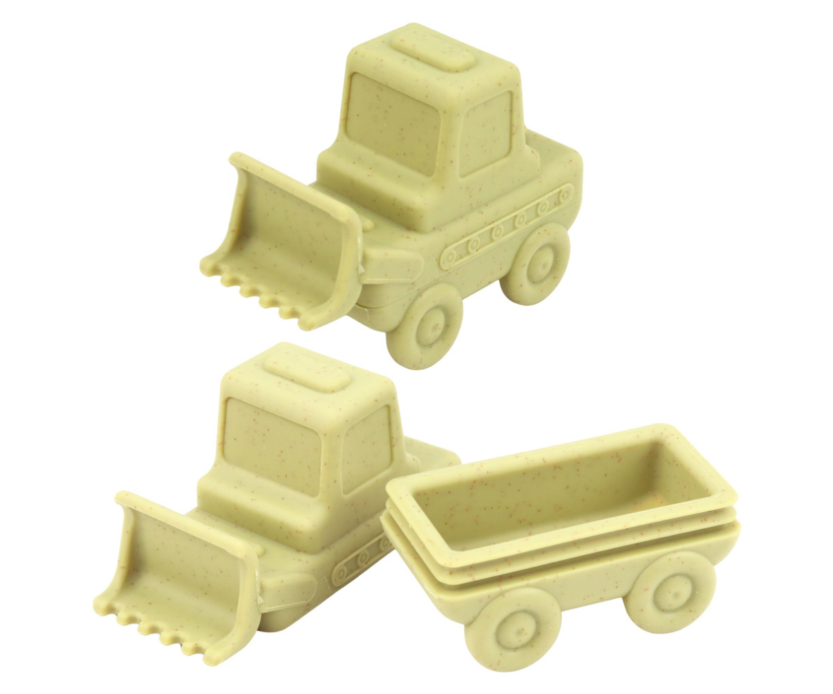 Pritsivad kummist sõidukid lapsele sensoorseks mänguks