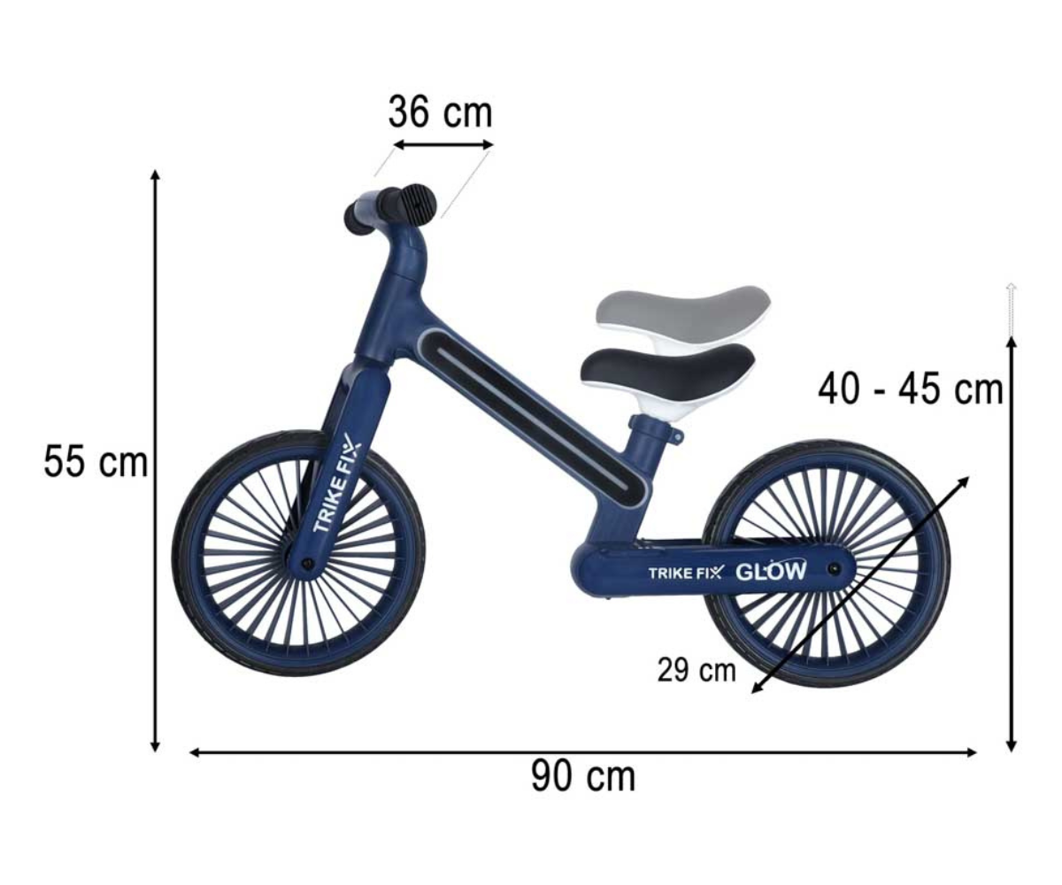 Vaiksete EVA ratastega laste tasakaaluratas