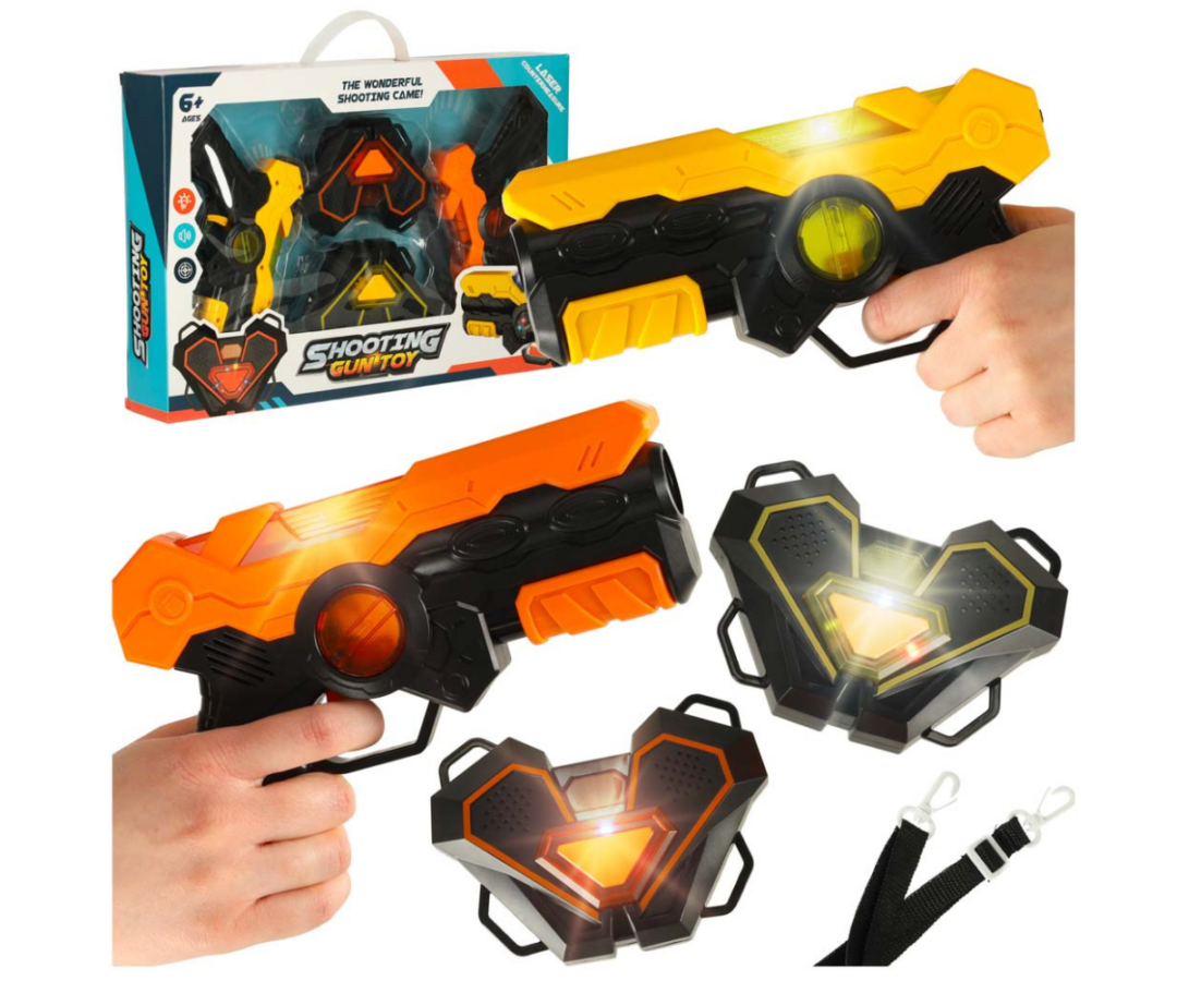 laser paintball mäng relvade ja sihtmärkidega
