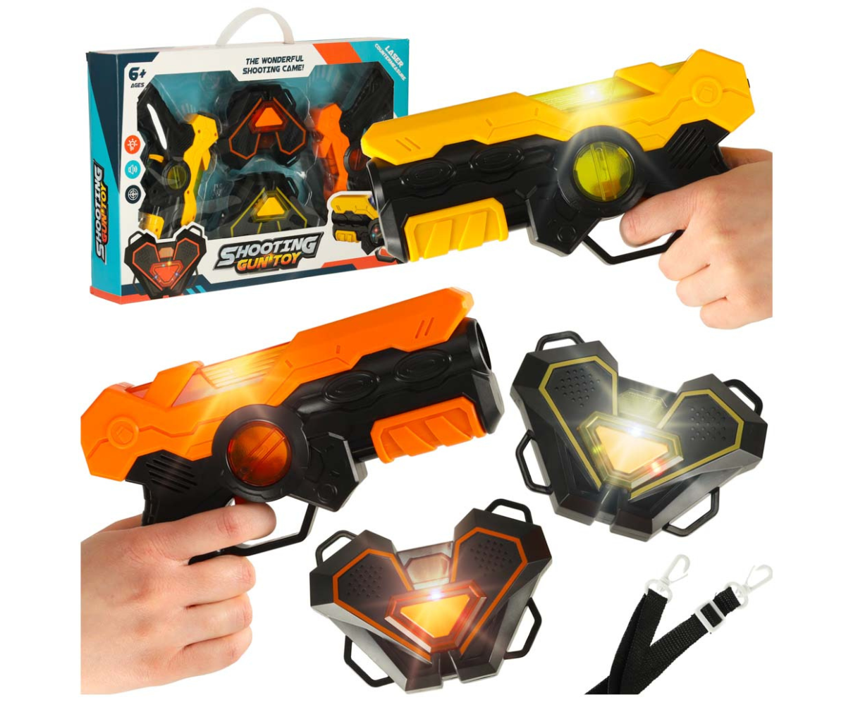 laser paintball mäng relvade ja sihtmärkidega