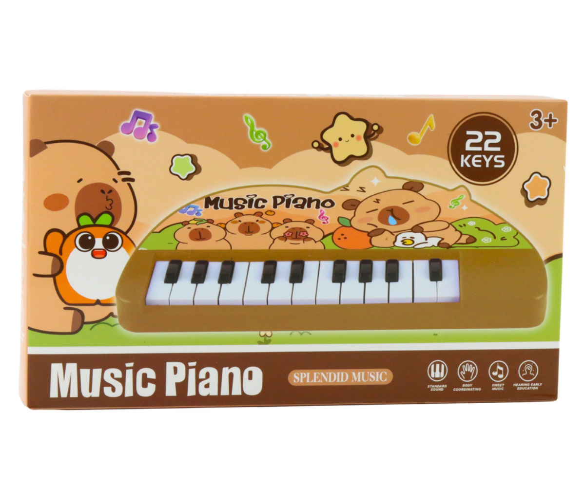 Kapibara laste klaver 22 klahviga mini klaviatuur