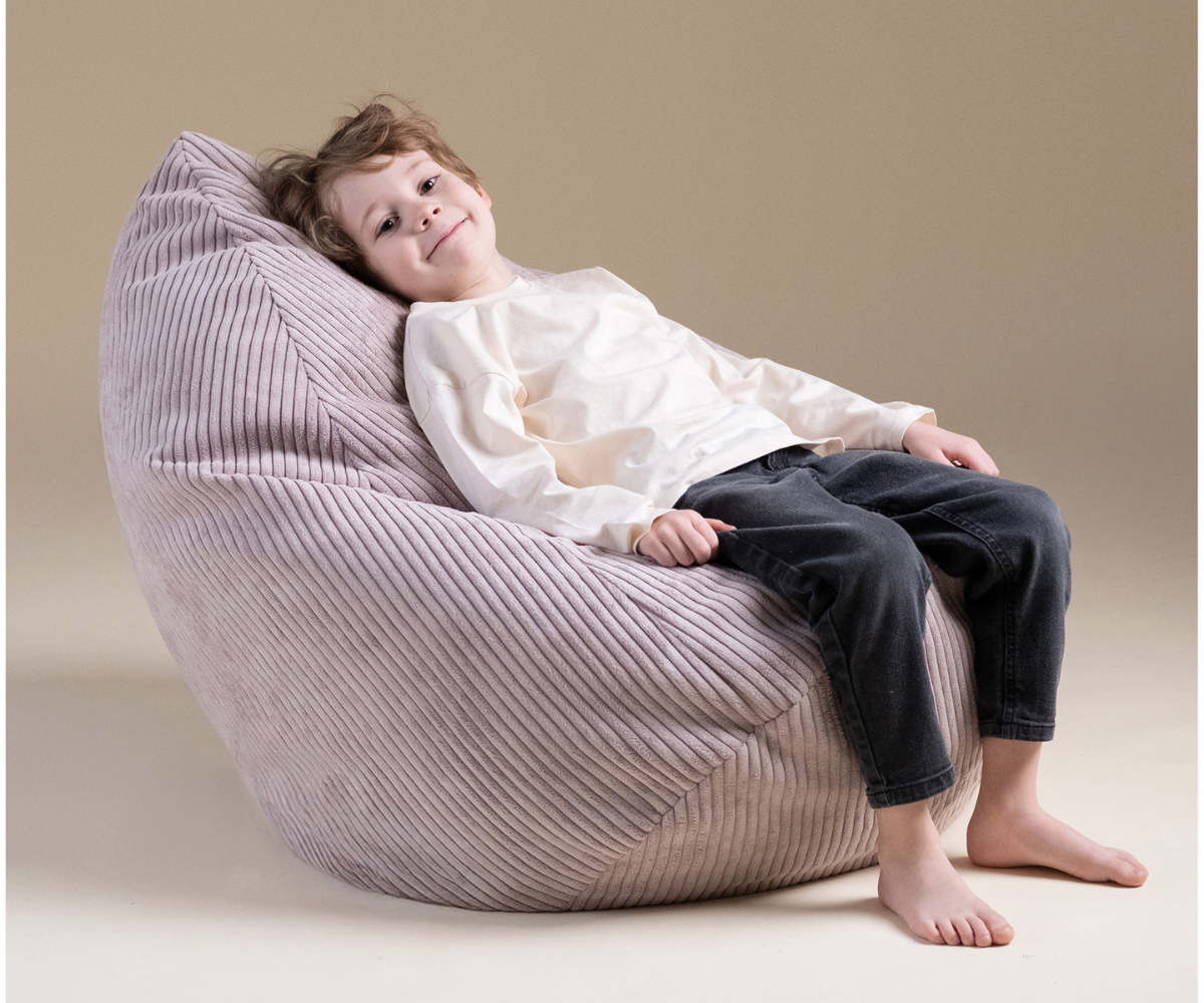 Laste kott-tool S 85x80x75cm Drop Plush Nest - õrnroosa
