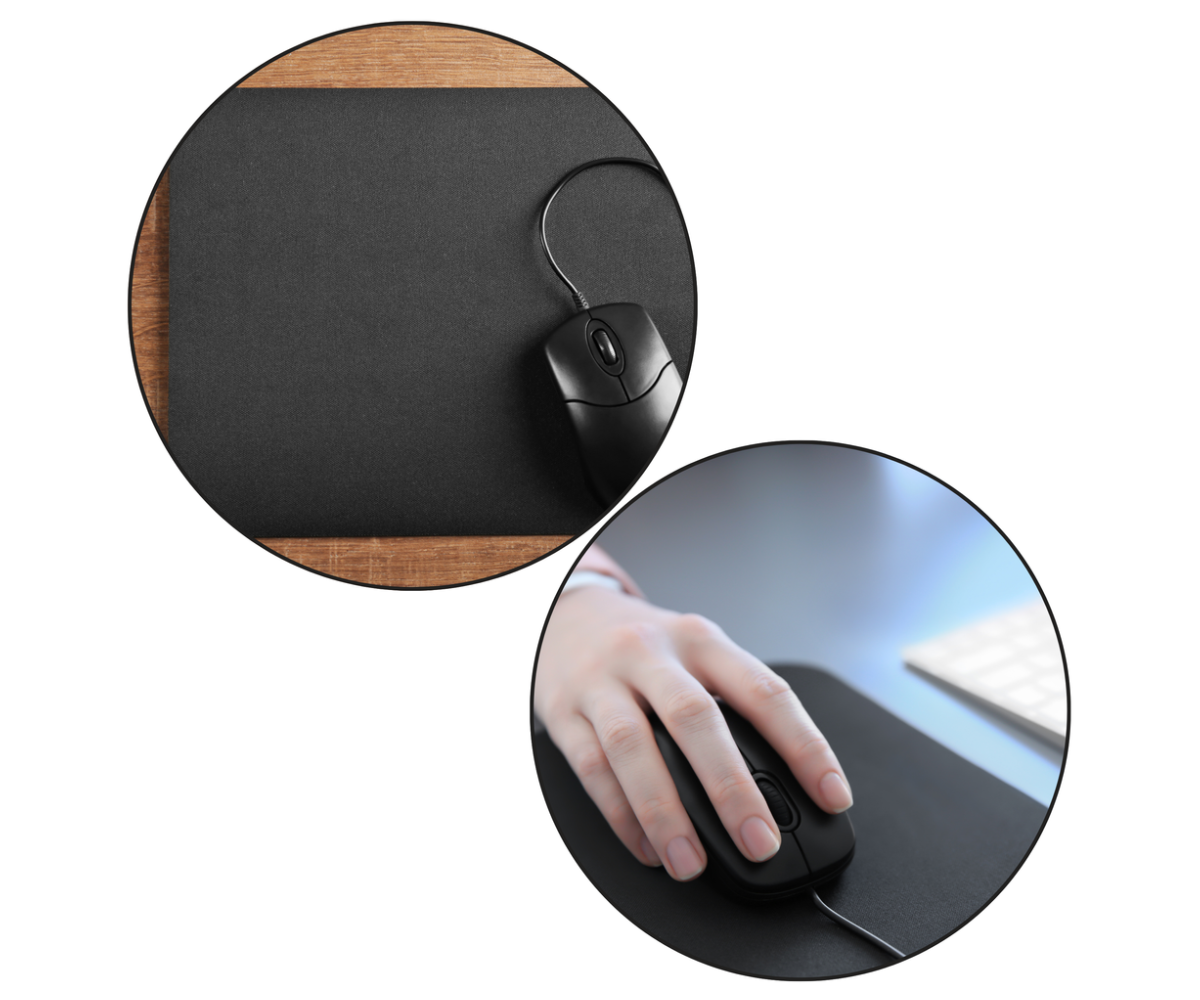 Must hiirematt ja klaviatuurimatt libisemiskindla põhjaga