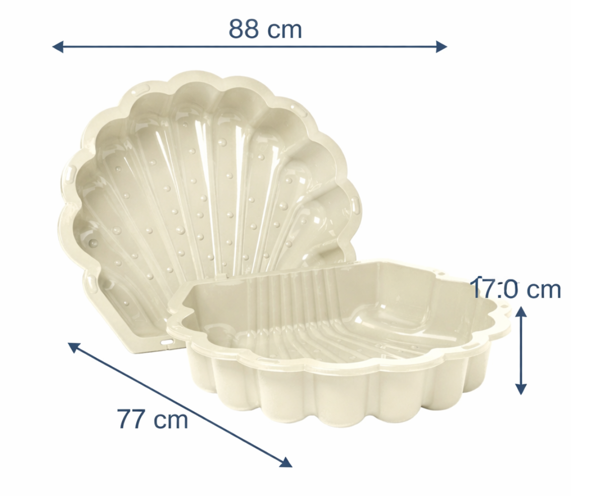Vastupidav pastelne valge liivakast loovaks mänguks