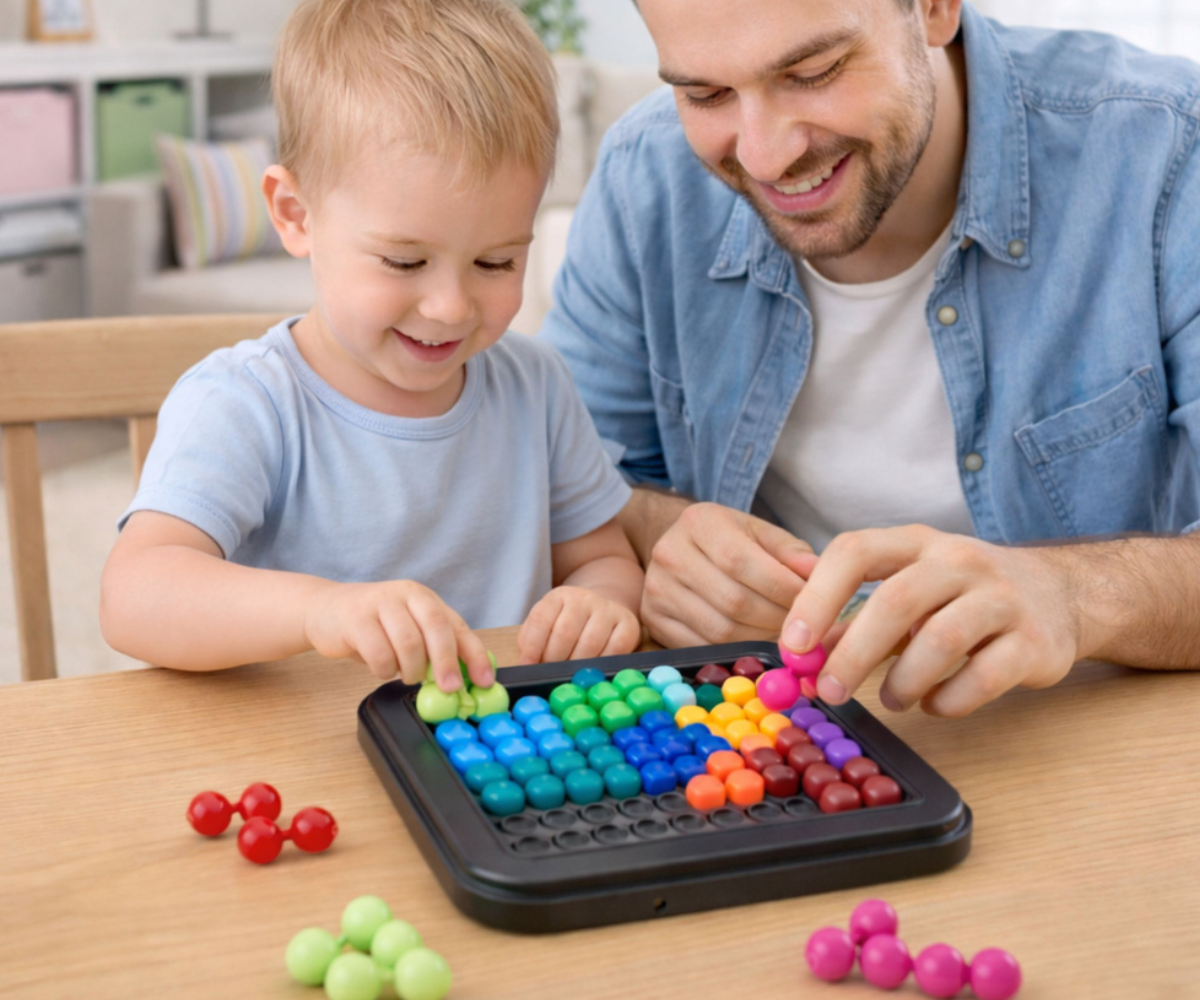 IQ puslemäng detailide paigutamiseks mängulauale