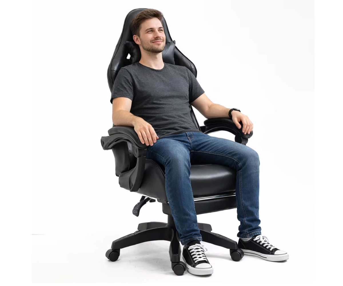 Reguleeritav must kontoritool mängimiseks ja töötamiseks