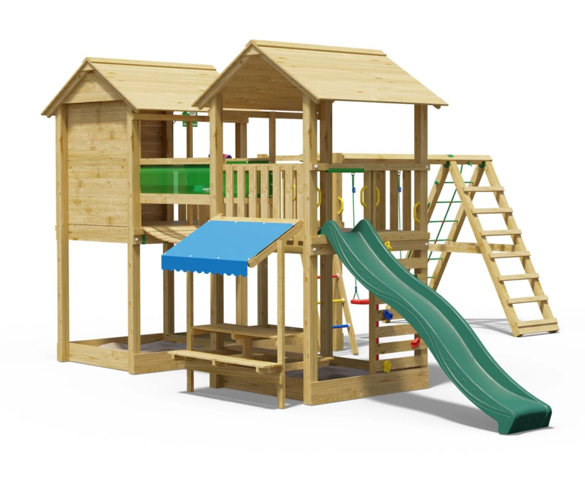 Õuemänguväljak ronimisseina ja redeliga lapsele