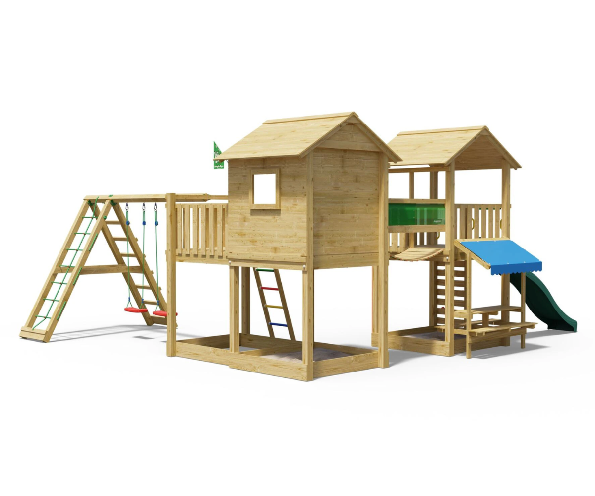 Jungle Gym mänguväljak teleskoobi ja roolirattaga