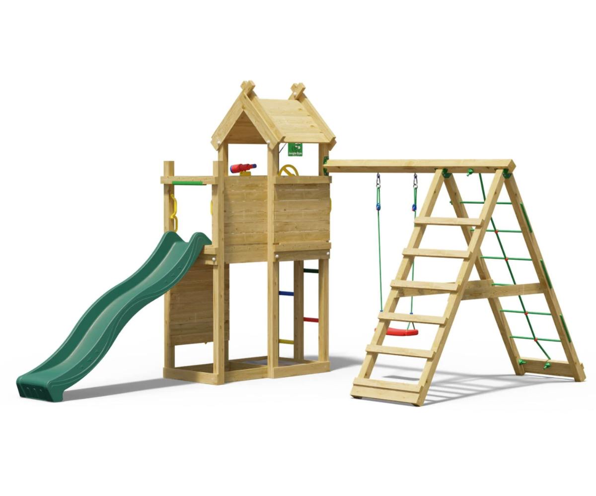 Jungle Gym mängukeskus teleskoobi ja roolirattaga