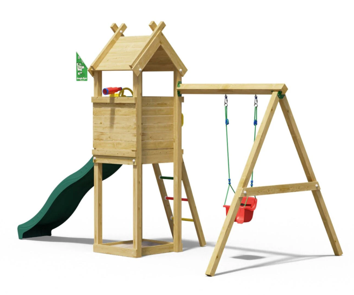 Jungle Gym mängukeskus teleskoobi ja roolirattaga