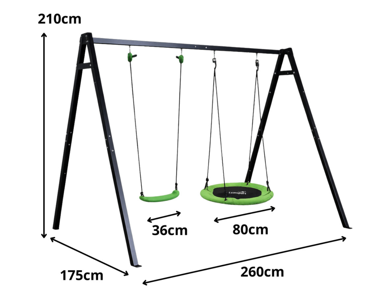Roheliste istmetega aiakiik pesakiige ja kiigeistmega