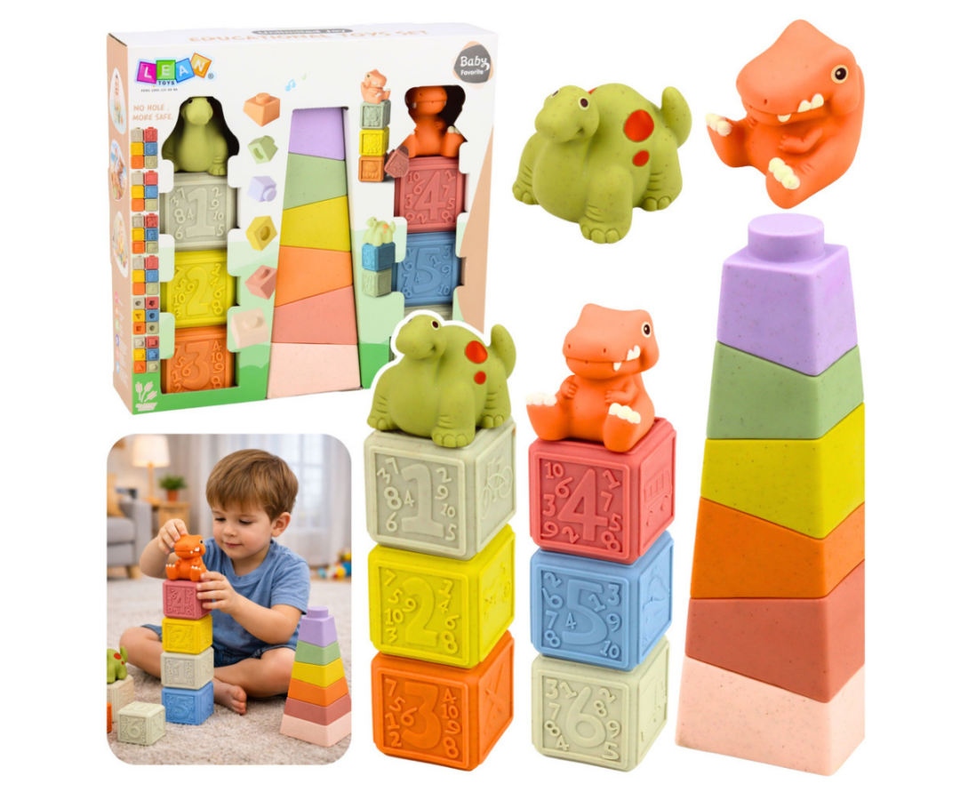 Pehmed mänguklotsid beebile ja väikelapsele ohutuks mänguks