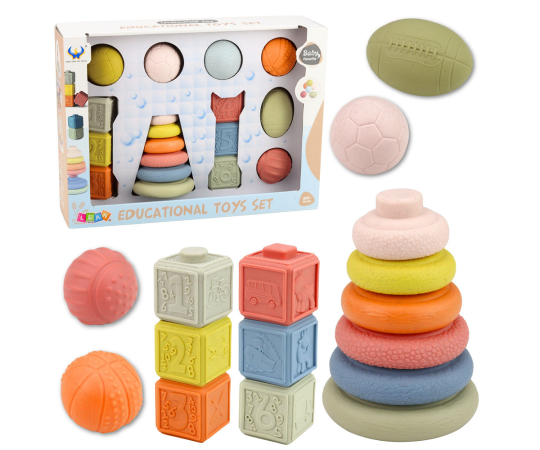 Arendav sensoorne mängukomplekt beebile ja väikelapsele