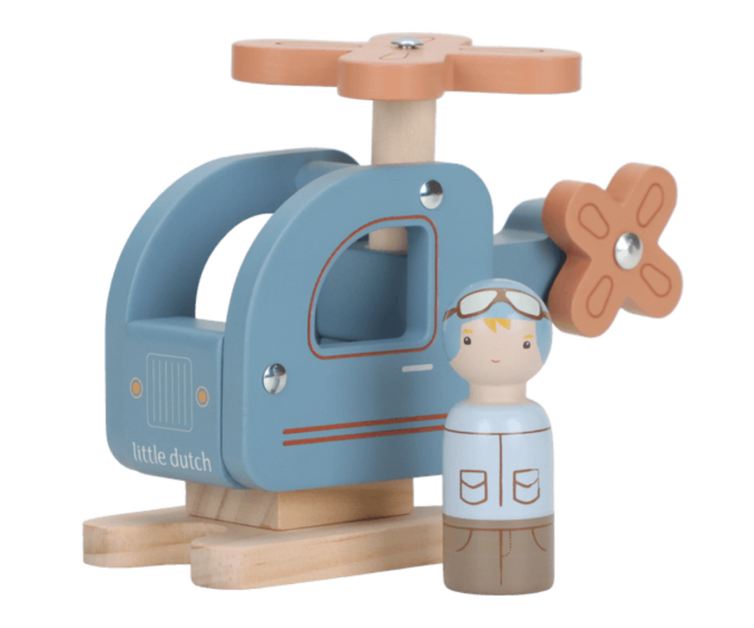 Laste helikopter mänguasi puidust Little Dutch