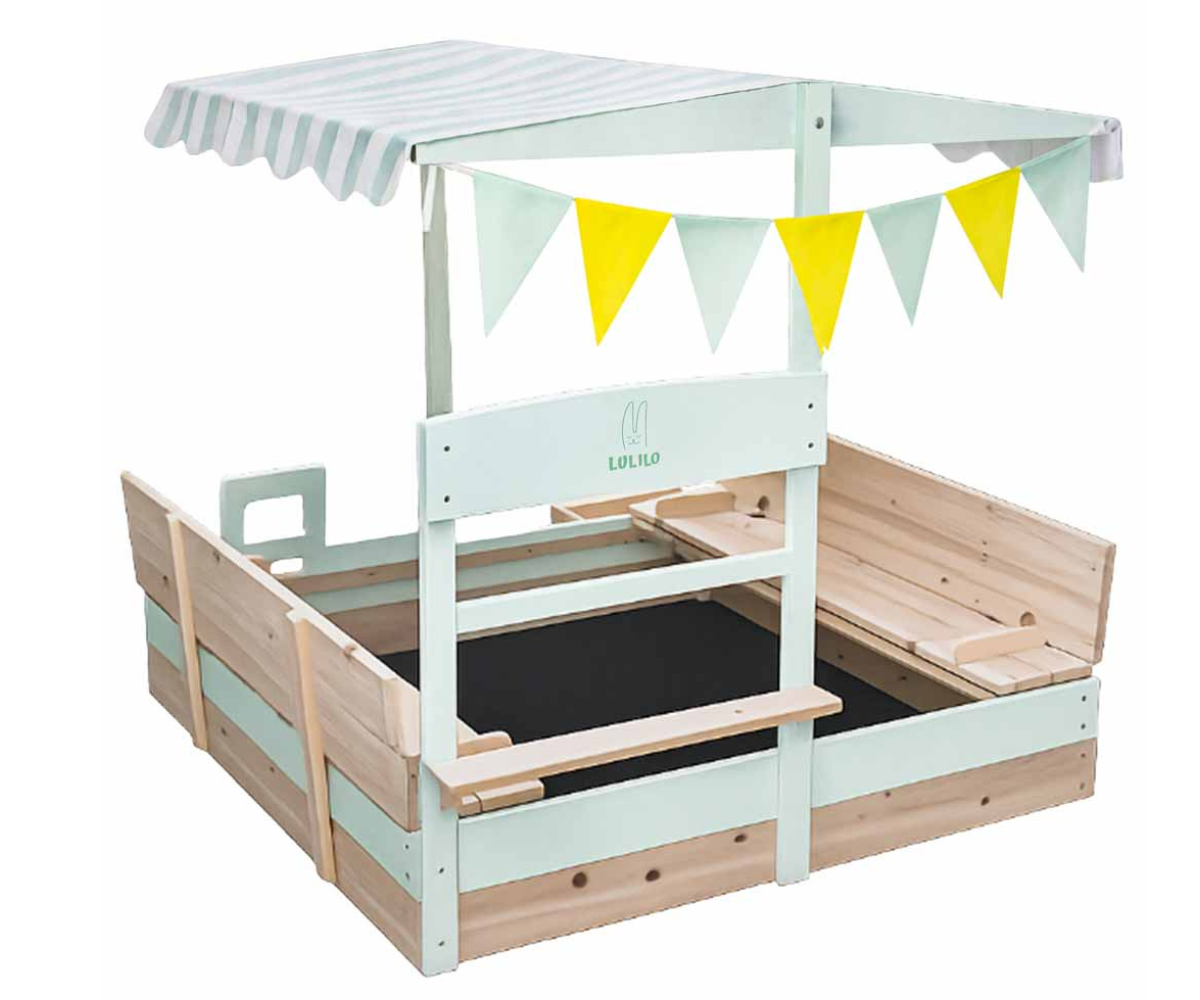 Turvaline ja vastupidav puidust liivakast aeda