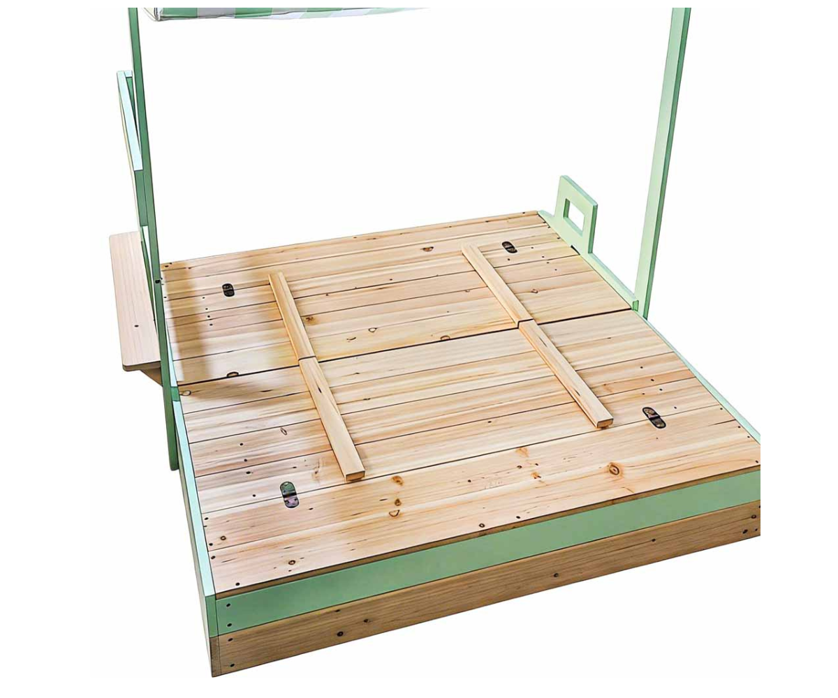 Kokkupandavate pinkidega liivakast lapsele