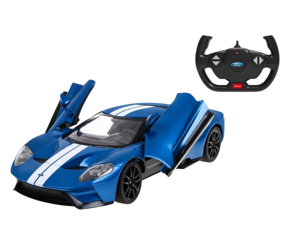 Detailne Ford GT mänguauto avatavate ustega lapsele