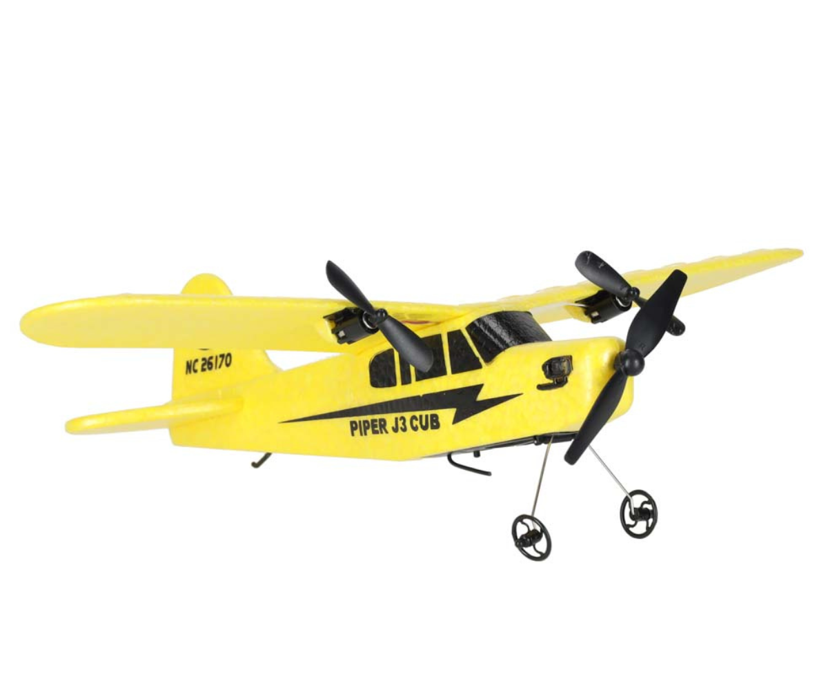 kaugjuhitav lennuk varutiivikutega komplektis