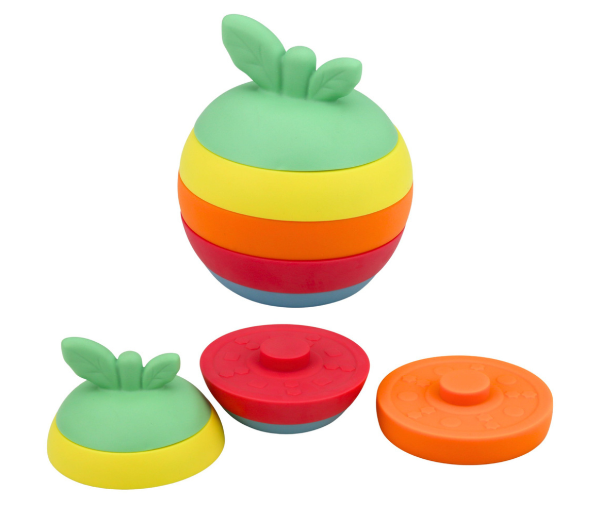 Sensoorne mängukomplekt beebile pallide ja ladumismänguga