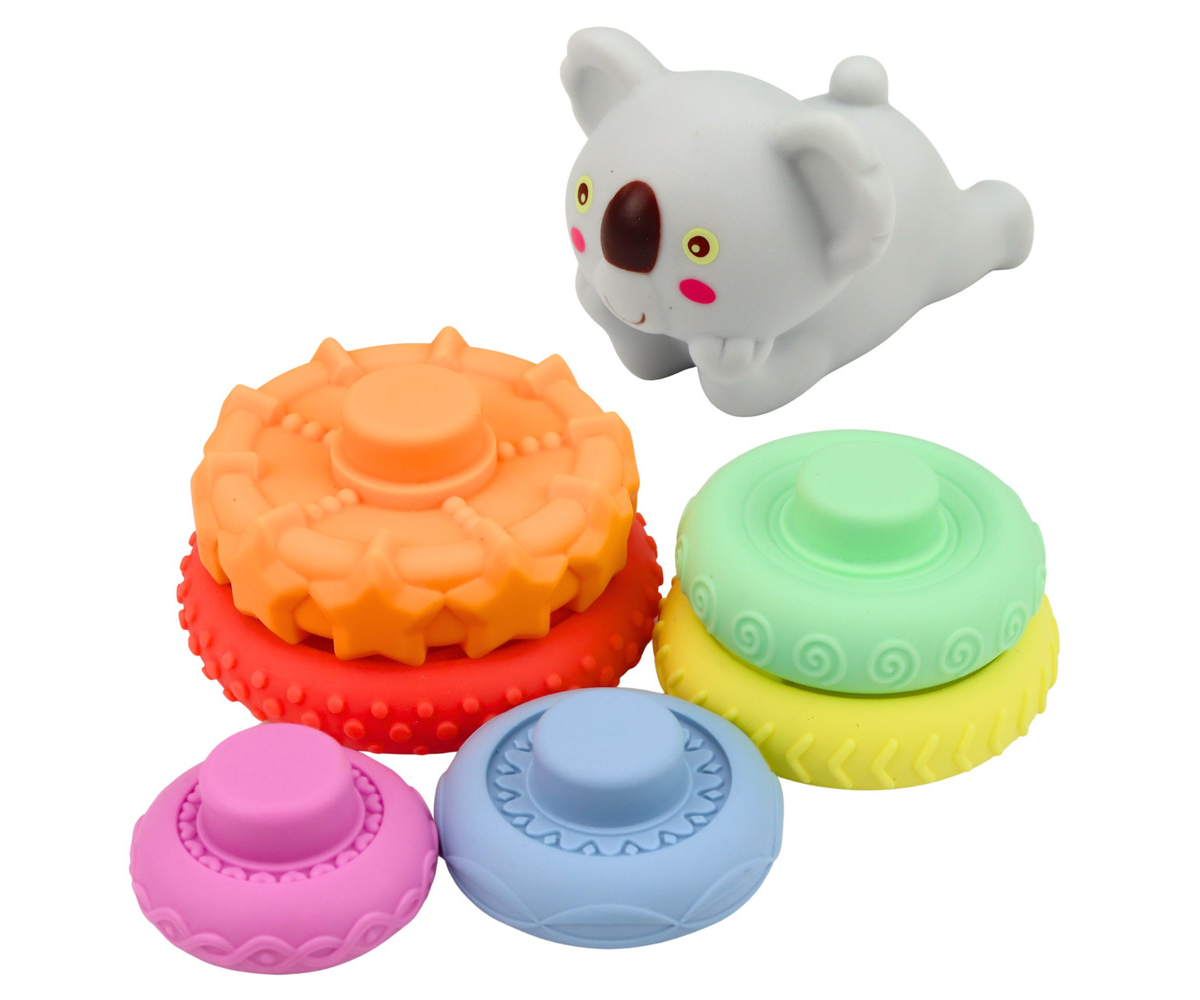 Värviline ladumismäng lapsele käe-silma koordinatsiooni arendamiseks