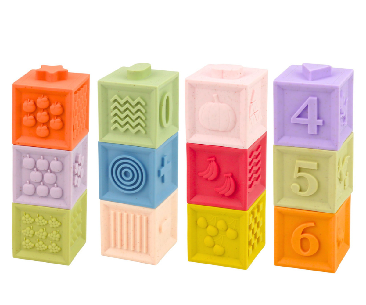 Sensoorsed klotsid reljeefsete mustrite ja matemaatiliste märkidega