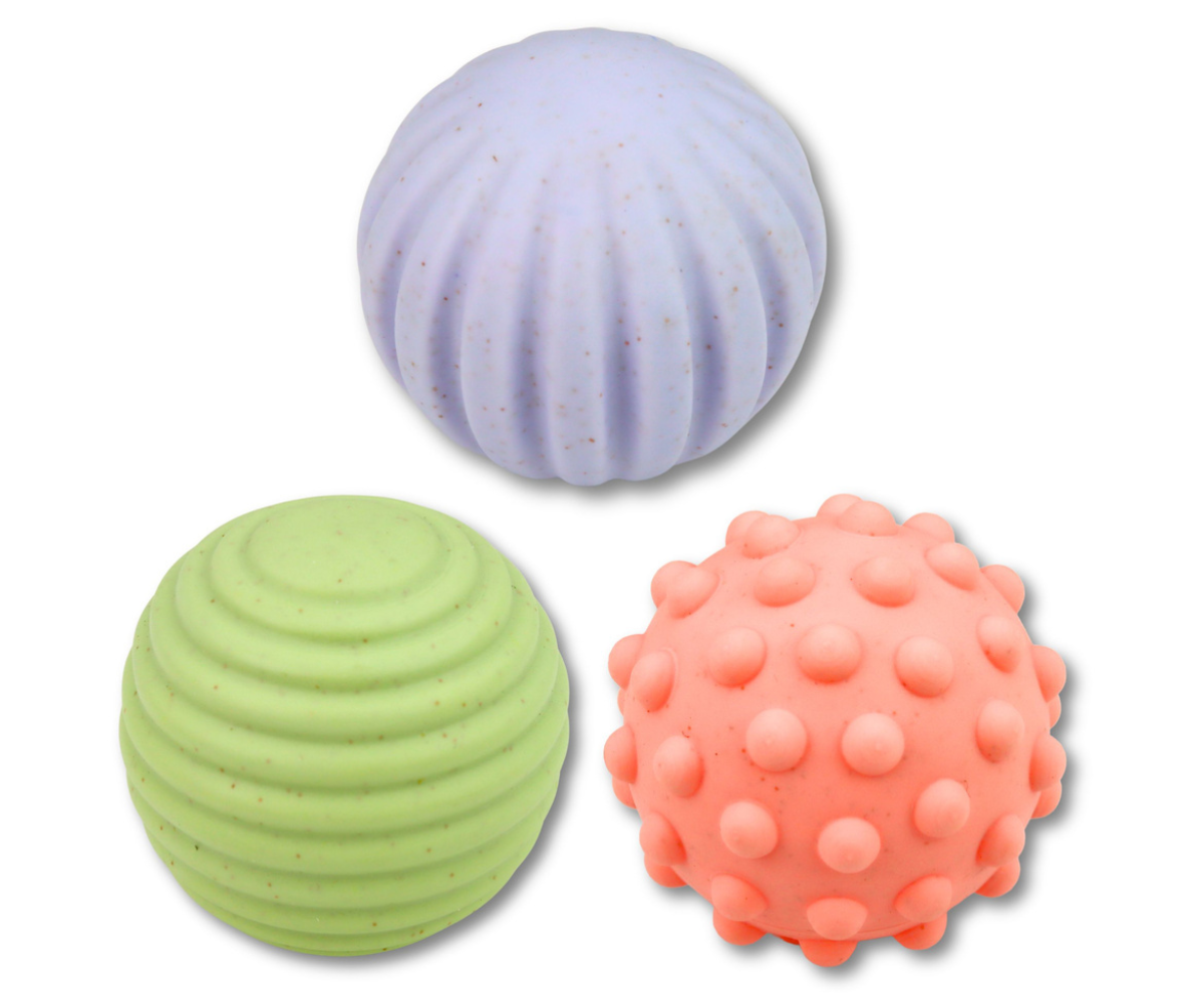 Väikesed sensoorsed pallid beebile igapäevaseks mänguks