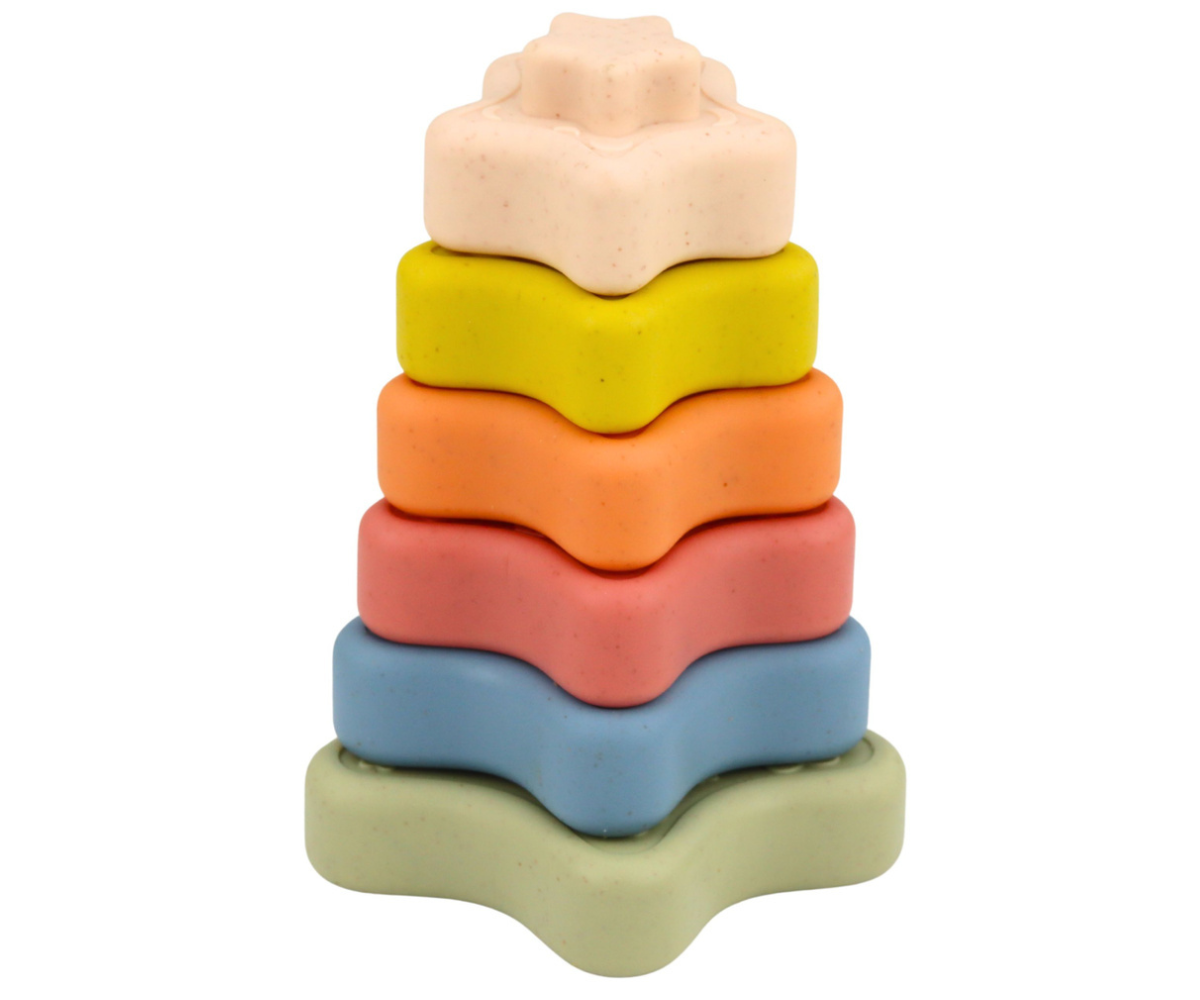 BPA-vaba pehme püramiid beebile ja väikelapsele