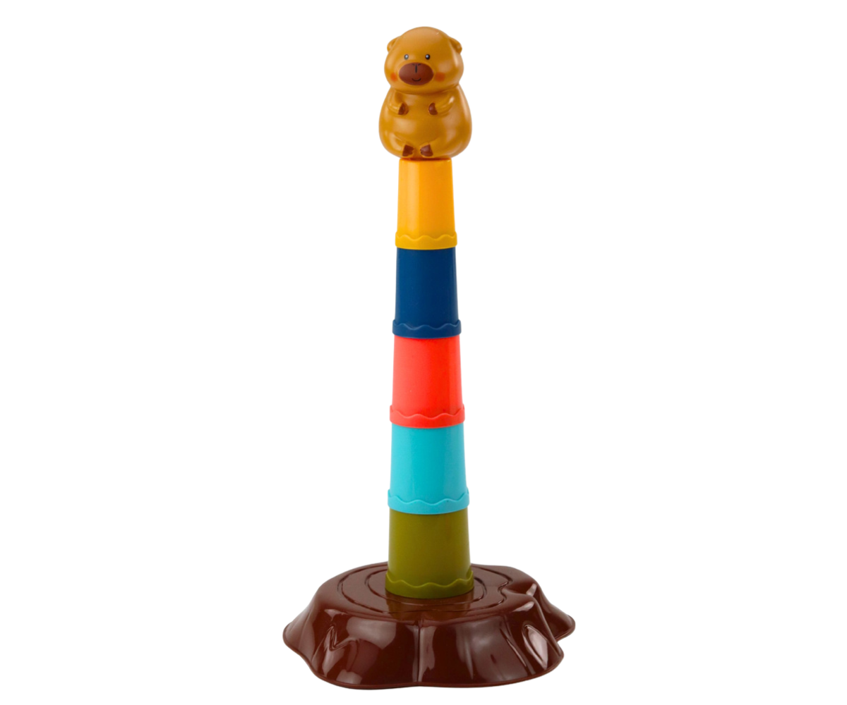 Laste täpsusmäng rõngaste ja kapibara kujukesega