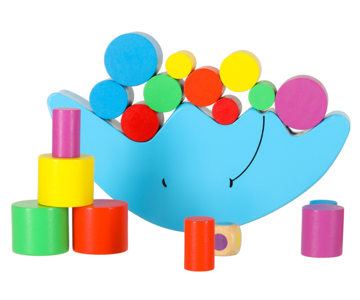 Laste puidust mäng tornide ehitamiseks