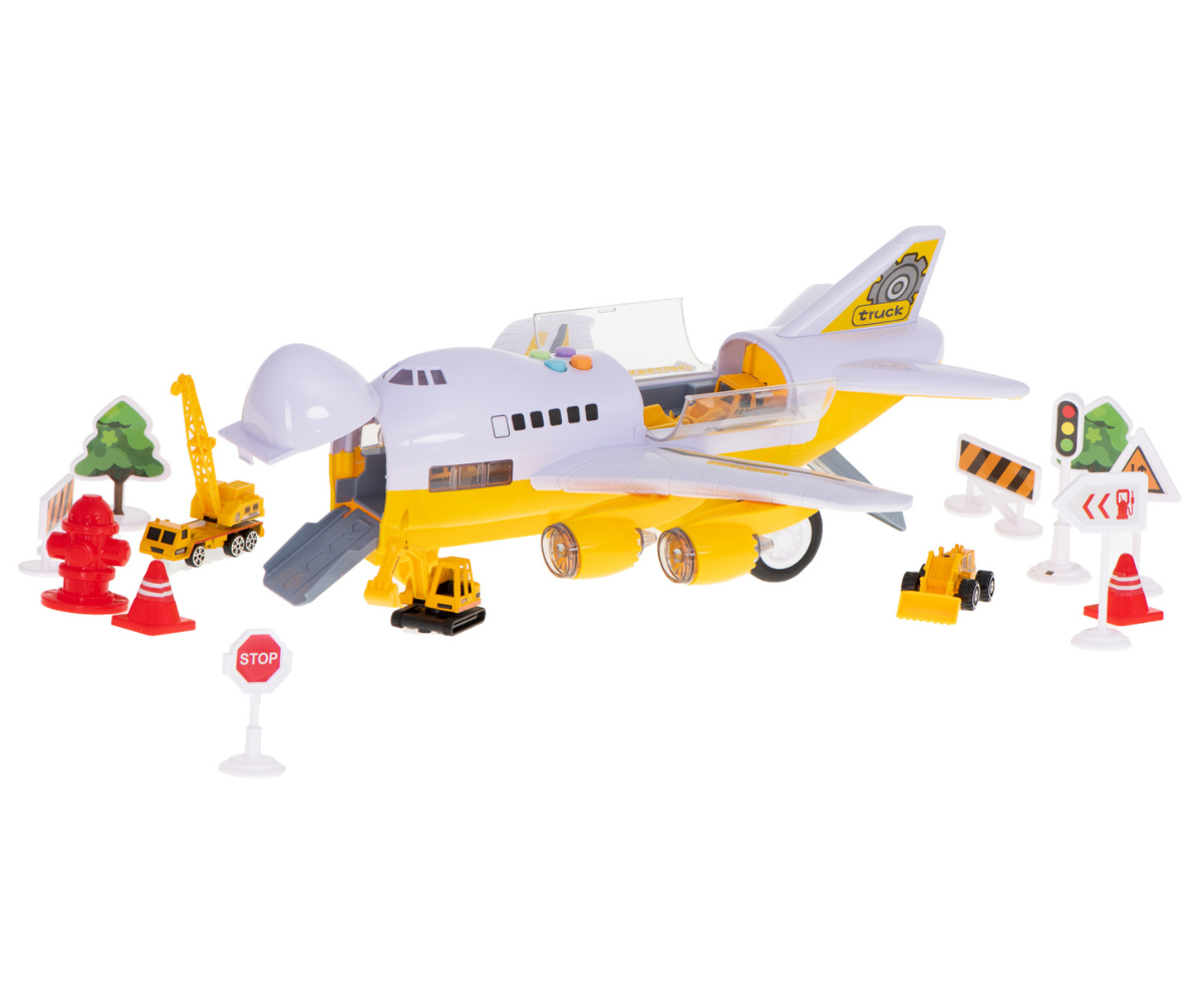 ur mängulennuk koos väikeste autodega