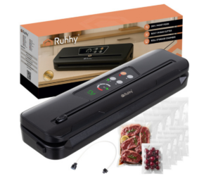 Must kompaktne vaakumpakendaja koos tarvikutega