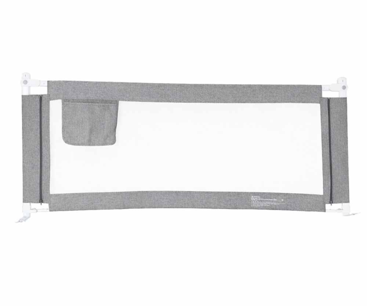 laste voodipiire metallraamiga ja pehme kangaga