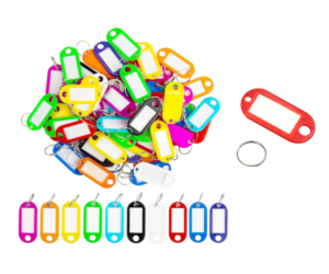 Mitmevärvilised võtmesildid võtmete ja pagasi märgistamiseks